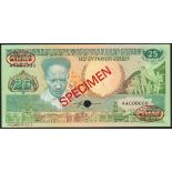 Centrale Bank van Suriname, 25 gulden, 1st July 1986, serial number AA 000000, specimen no. 015...