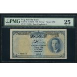 National Bank of Iraq, 1 dinar, ND (1953), serial number C/1 734820, (Pick 34),