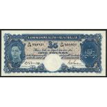 Commonwealth of Australia, £5, ND (1941), serial number R54 308921, (Pick 27b),