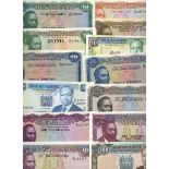 Central Bank of Kenya, 5 Shillings, 1968-1978 (4), (TBB B101, 106 (2), 115, Pick 1, 6 (2), 15),