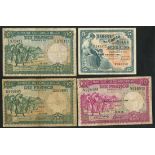 Banque du Congo-Belge, 5 francs, 1943, (Pick 13Ab, 14, 14C, TBB B210b, 211a, 213a),