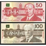 Bank of Canada, Birds of Canada specimen $2, $5, $10, $20, $50, $100 notes, 1986-1991, (TBB B35...