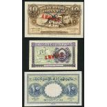 Republique Libanese, 5 and 10 piastres, 1942, (Pick 34, 35, 39),