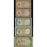 National Bank of Libya, £1/2 (2), 1959, prefix D/5, 1963, red prefix D/6, (TBB 301a,c, 302a,b,...