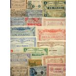 An interesting group of small change notes, including