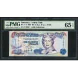 Central Bank of The Bahamas, $100, 2000, serial number S490591, (Pick 67, TBB B333),