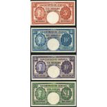 Government of Jamaica, 5/-, 17th March 1960, 10/- (2), 2nd January 1939, 15th August, 1958, £1,...