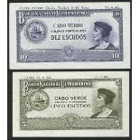 Banco Nacional Ultramarino, Cape Verde, an obverse die proof for a 5 escudos, (Pick 41, 42 for...