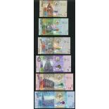 Central Bank of Kuwait, a set from the 2014 issue comprising (Pick not listed, TBB229-234)