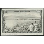 Central Bank of Kenya, reverse proof 50 shillings, ND (1966-8), (Pick 4a, TBB B104),