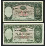 Commonwealth of Australia, £1 (2), ND (1938), serial number P/40 338617, (Pick 26a,b),