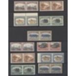 South Africa 1927-30 Pictorial, perf. 14 2d., 4d., 1/- (marginal), 5/- and 10/-, perf. 14x13½...