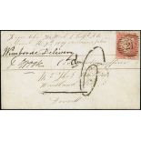 British Columbia and Vancouver Island Vancouver Island 1859 (7 Apr.) envelope "From Chas. Whitt...