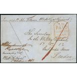 New Brunswick 1849 (12 May) entire "From 1046 Pte. John Wilkinson 1st. Battn. Royal Regiment"...