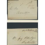 New Brunswick 1826-58 entires (6) to Fredericton