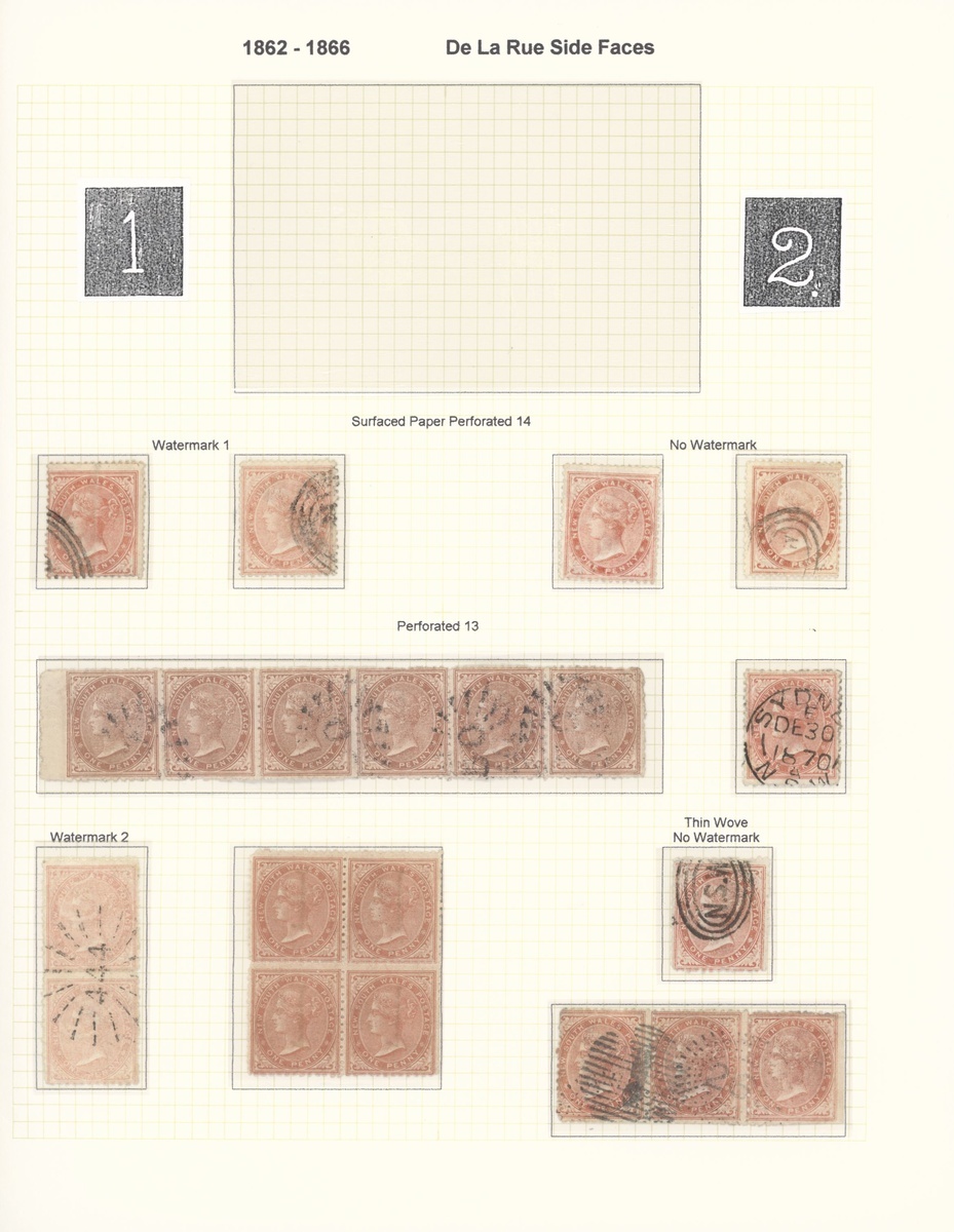New South Wales Later Issues 1862-1907 mint and used collection including 1862-65 surfaced pape...