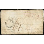 New South Wales Early Letters and Handstamps 1819 (21 Mar.) entire letter to Basingstoke, rated...