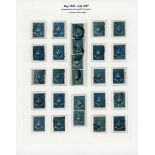 Victoria Half Lengths Campbell & Fergusson Printings 3d. collection with a range of shades and...