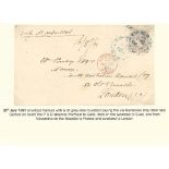 South Australia Covers 1861 (28 July) envelope from Adelaide to London, marked "via Marseilles"...