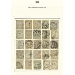 New South Wales 1850-51 Sydney Views Three Pence A complete used reconstruction in various shad...