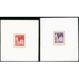 Australian Commonwealth Queen Elizabeth II 1958 (Nov.) Christmas 3½d. red and 4d. reddish viole...