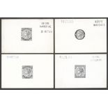 South Australia 1883-89 Head only in oval with uncleared surround, in black on glazed card (92...