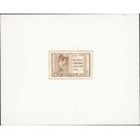 Australian Commonwealth Queen Elizabeth II 1961 (Nov.) Christmas 5d. brown die proof on white w...