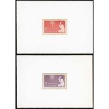 Australian Commonwealth Queen Elizabeth II 1957 (Nov.) Christmas 3½d. red and 4d. purple die pr...