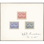 Australian Commonwealth King George VI 1945 Duke and Duchess of Gloucester 2½d. lake, 3½d. brig...