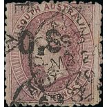 South Australia Official Stamps 1874-77 wmk. Large Star, perf 11½-12½ 9d. red-purple, variety n...