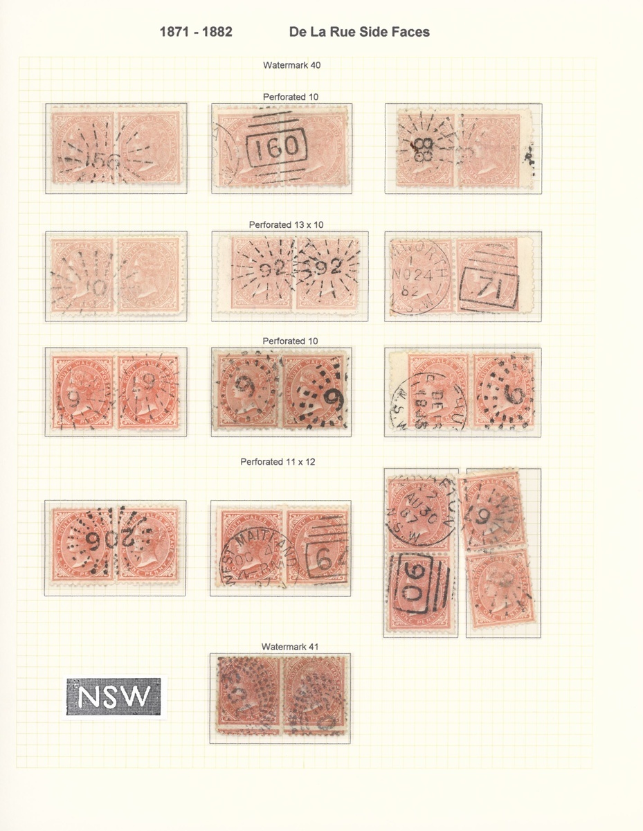 New South Wales Later Issues 1862-1907 mint and used collection including 1862-65 surfaced pape... - Image 3 of 34