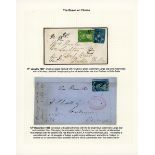 Victoria Half Length Covers 1857 ( Jan.) narrow border mourning envelope from Prahran to Bulla...