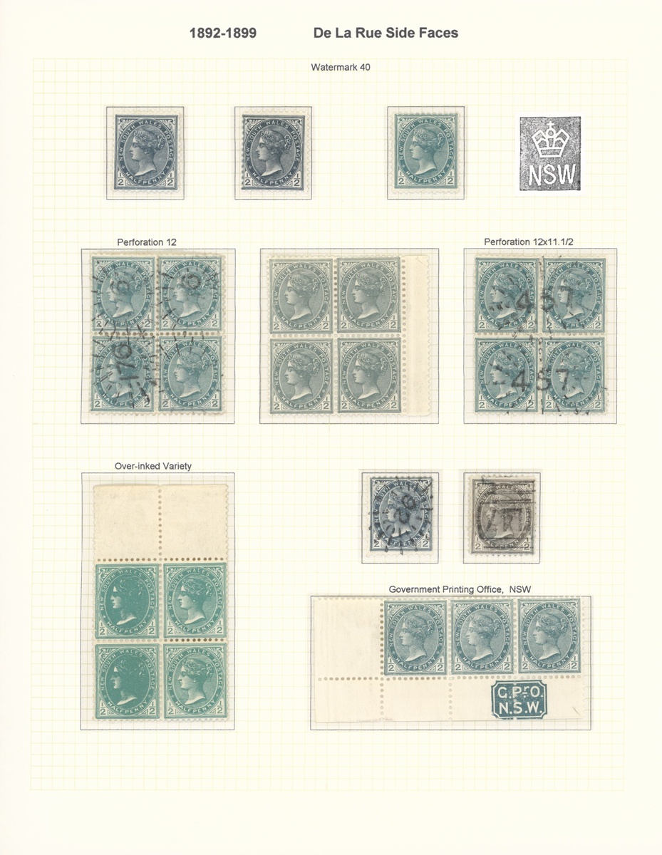 New South Wales Later Issues 1862-1907 mint and used collection including 1862-65 surfaced pape... - Image 26 of 34