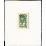 Australian Commonwealth Australian Antarctic Territory 1959 (Dec.) 2/3d. green die proof on whi...