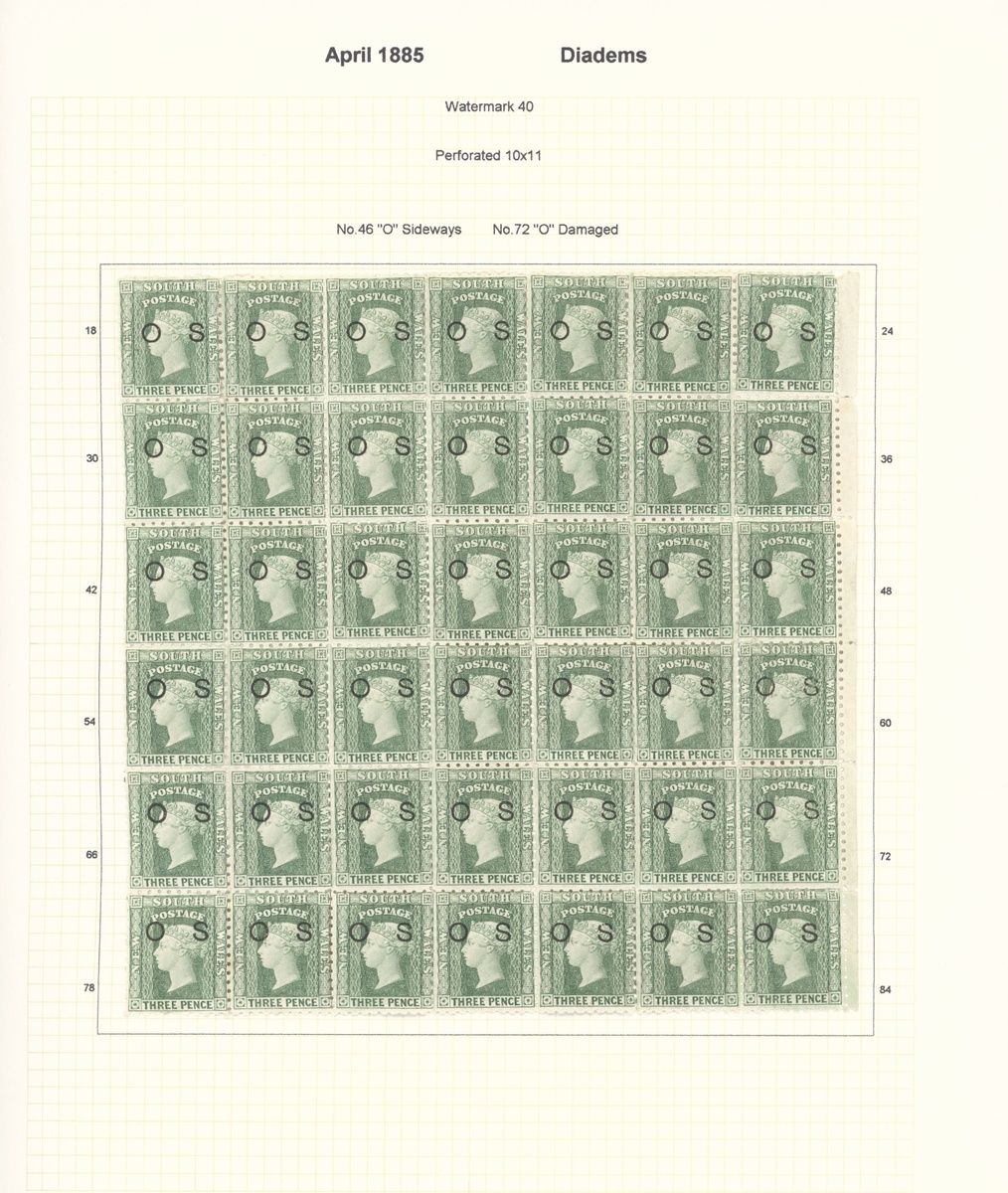 New South Wales Later Issues 1860-1902 perforated Diadems, the predominantly used collection al... - Image 6 of 15