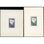 Australian Commonwealth Queen Elizabeth II 1954 (Dec.)-55 Olympic Games 2/- deep blue and 2/- b...