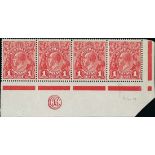 Australian Commonwealth King George V Heads Issued Stamps 1914-20 single watermark, 1d. carmine...