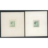 Australian Commonwealth King George VI 1950-52 Definitives, 1½d. in deep green, 2d. in dull gre...