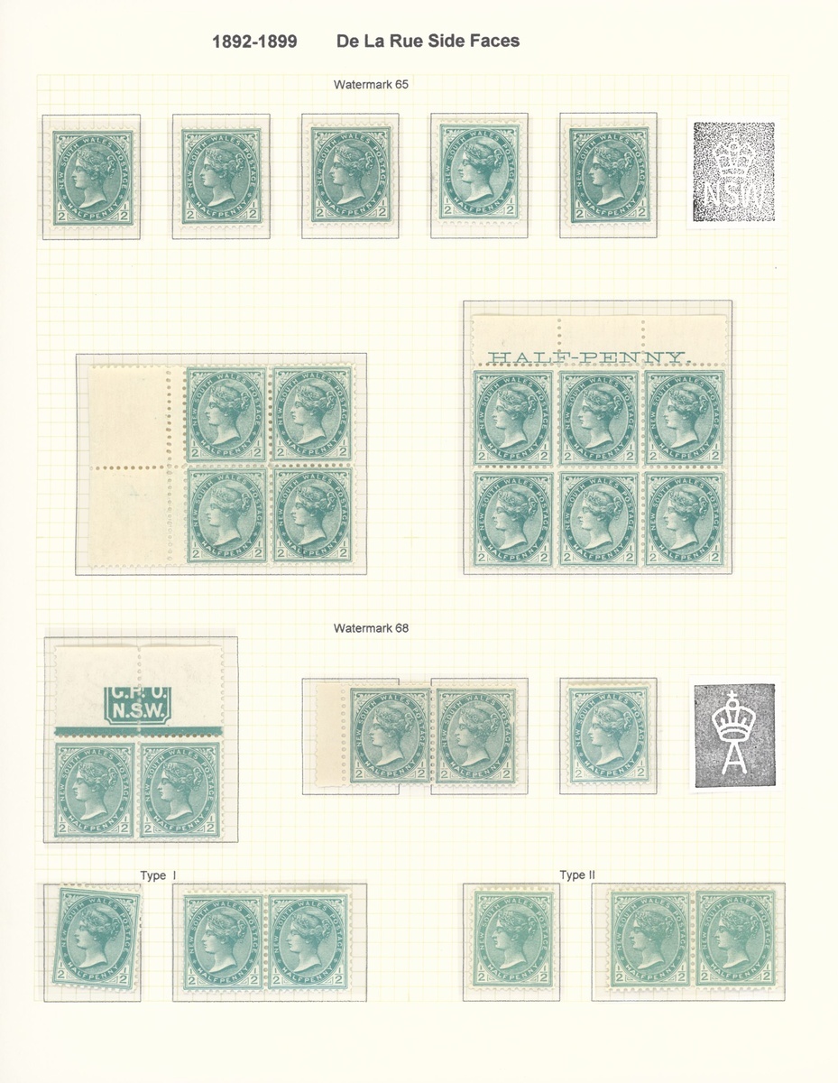 New South Wales Later Issues 1862-1907 mint and used collection including 1862-65 surfaced pape... - Image 27 of 34