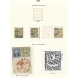 New South Wales 1850-51 Sydney Views Three Pence A used range comprising soft yellowish paper (...