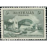 Australian Commonwealth King George V Commemoratives 1932 Sydney Harbour Bridge 5/- blue-green...