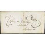 New South Wales Early Letters and Handstamps 1835 (15 Mar.) entire to Sydney, rated "4", showin...