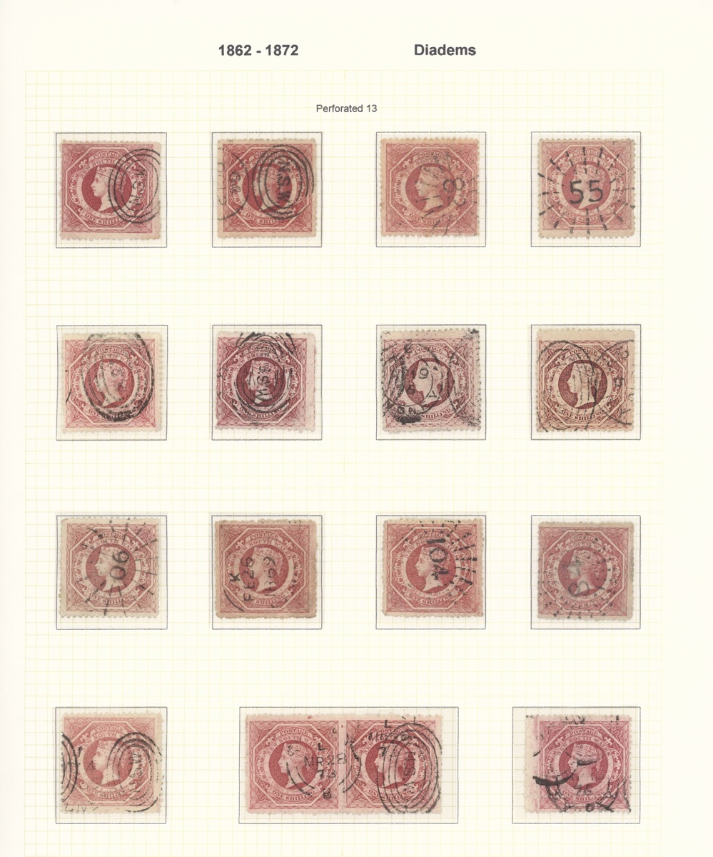 New South Wales Later Issues 1860-1902 perforated Diadems, the predominantly used collection al... - Image 15 of 15