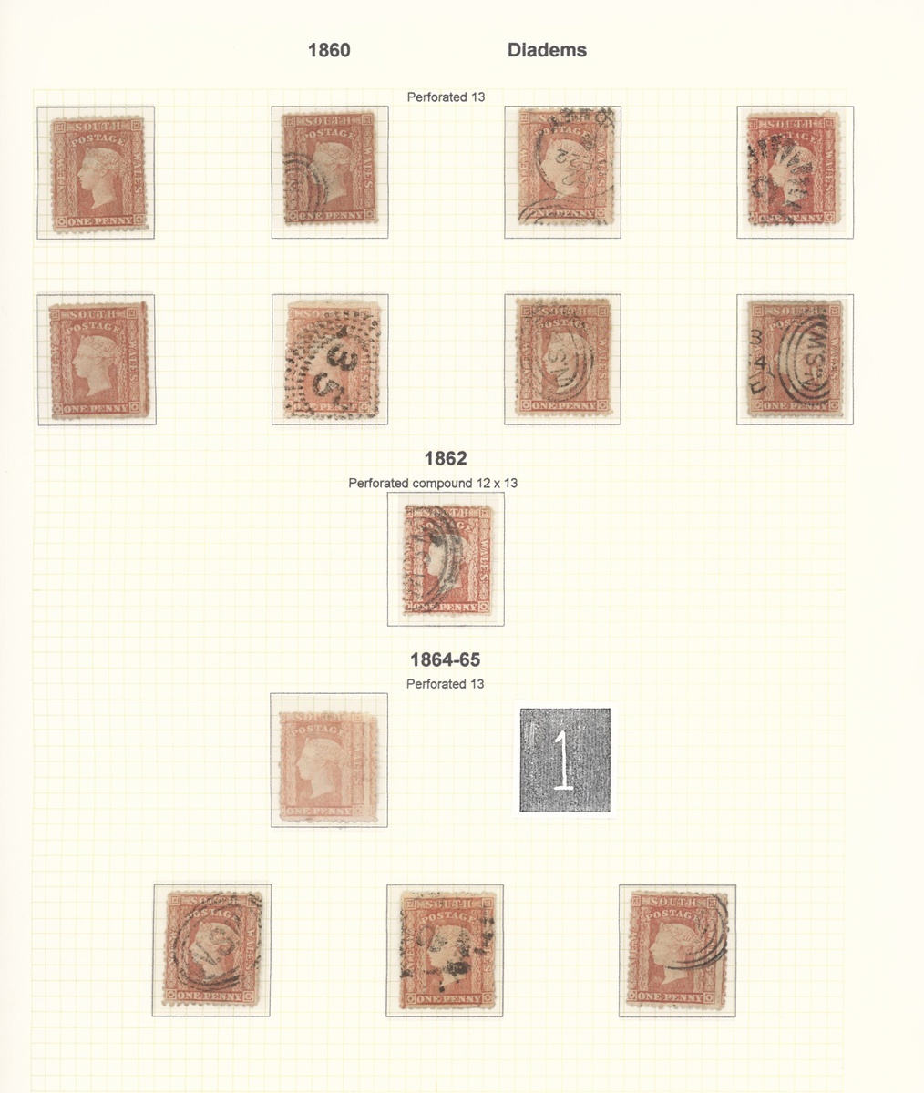 New South Wales Later Issues 1860-1902 perforated Diadems, the predominantly used collection al... - Image 2 of 15