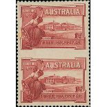 Australian Commonwealth King George V Commemoratives 1927 Canberra 1½d. brownish lake vertical...