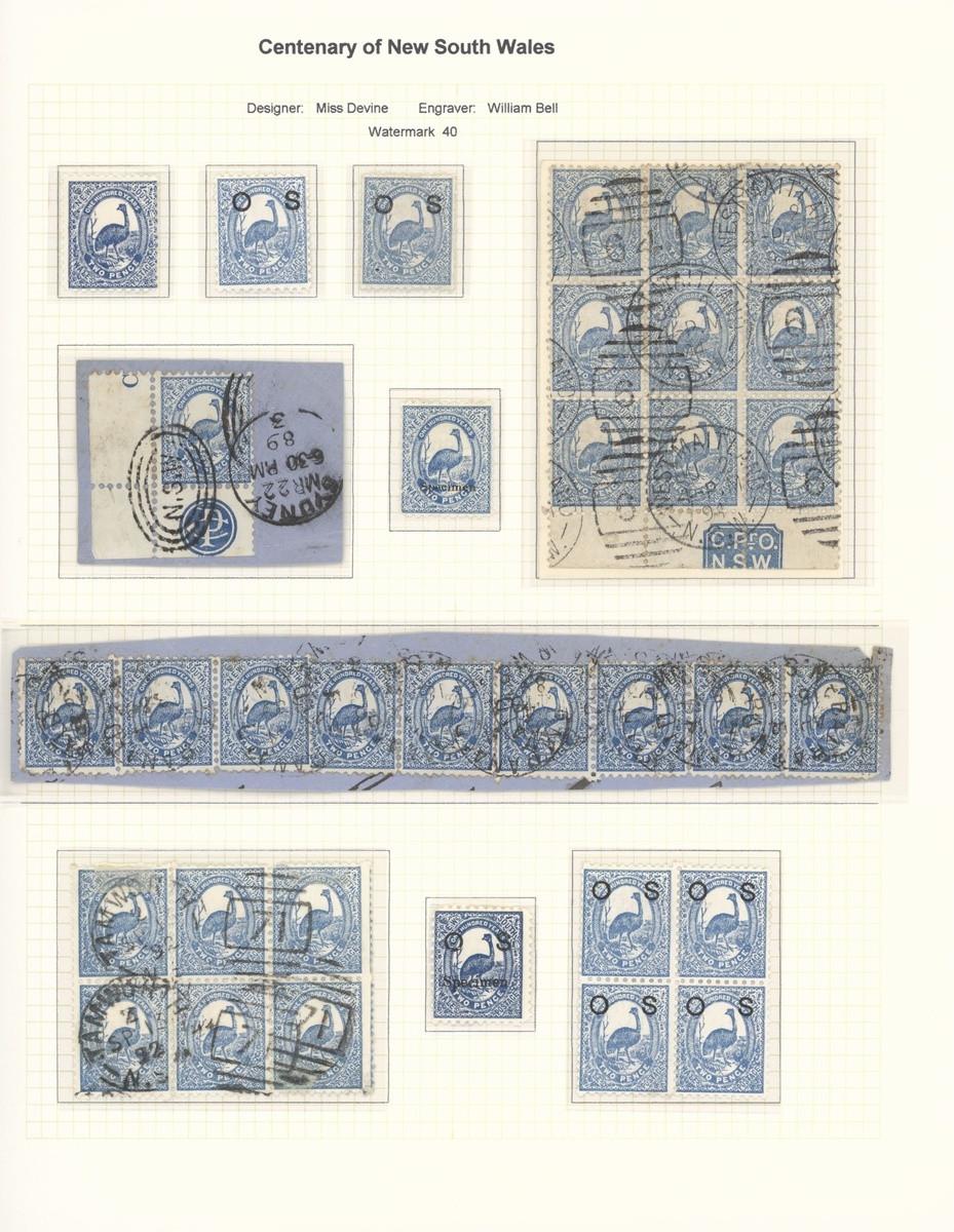 New South Wales Later Issues 1862-1907 mint and used collection including 1862-65 surfaced pape... - Image 15 of 34