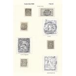 New South Wales 1850-51 Sydney Views Two Pence Plate III A pair and singles (4, one with no whi...