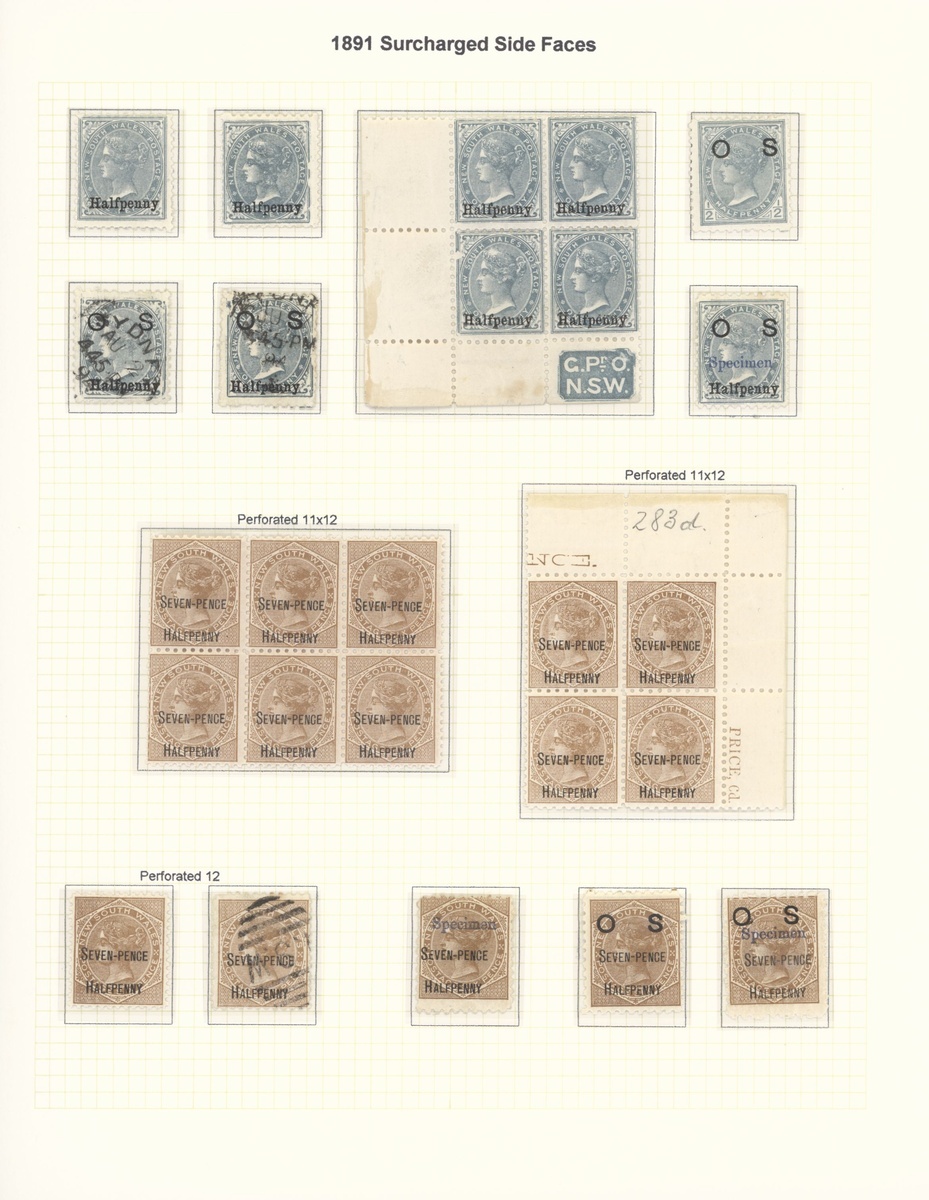 New South Wales Later Issues 1862-1907 mint and used collection including 1862-65 surfaced pape... - Image 24 of 34