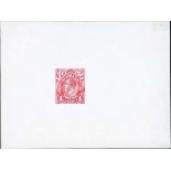 Australian Commonwealth King George V Heads Perkins Bacon 1d. Die Proofs State 3 die proof with...