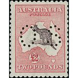 Australian Commonwealth The Kangaroo Issues Official Stamps Third Watermark - Perforated "OS" £...